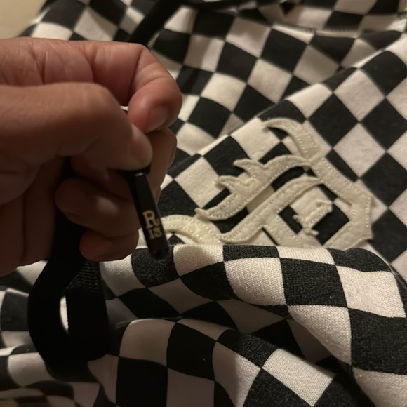 R13 checkered oversized hoodie - Picture 5 of 10
